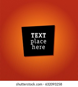 Vector contrast banner with place for text