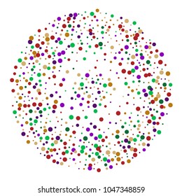 Vector contrast confetti on transparent background. Falling tinsel and confetti from minimalistic geometrical confetti and ribbons. Flat falling glitter. Abstract triangles and ribbons on label.