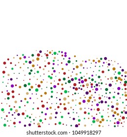 Vector contrast confetti on transparent background. Falling tinsel and confetti from minimalistic geometrical confetti and ribbons. Flat falling glitter. Abstract triangles and ribbons on label.
