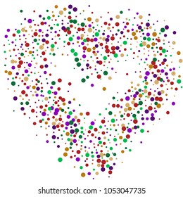 Vector contrast confetti on transparent background. Falling tinsel and confetti from minimalistic geometrical confetti and ribbons. Flat falling glitter. Abstract triangles and ribbons on label.