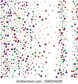 Vector contrast confetti on transparent background. Falling tinsel and confetti from minimalistic geometrical confetti and ribbons. Flat falling glitter. Abstract triangles and ribbons on label.