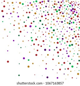Vector contrast confetti on transparent background. Falling tinsel and confetti from minimalistic geometrical confetti and ribbons. Flat falling glitter. Abstract triangles and ribbons on label.