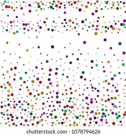 Vector contrast confetti on transparent background. Falling tinsel and confetti from minimalistic geometrical confetti and ribbons. Flat falling glitter. Abstract triangles and ribbons on label.