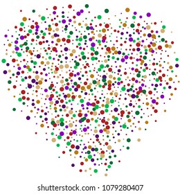 Vector contrast confetti on transparent background. Falling tinsel and confetti from minimalistic geometrical confetti and ribbons. Flat falling glitter. Abstract triangles and ribbons on label.