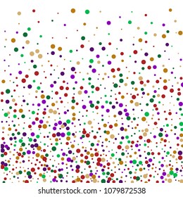 Vector contrast confetti on transparent background. Falling tinsel and confetti from minimalistic geometrical confetti and ribbons. Flat falling glitter. Abstract triangles and ribbons on label.