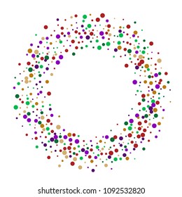 Vector contrast confetti on transparent background. Falling tinsel and confetti from minimalistic geometrical confetti and ribbons. Flat falling glitter. Abstract triangles and ribbons on label.