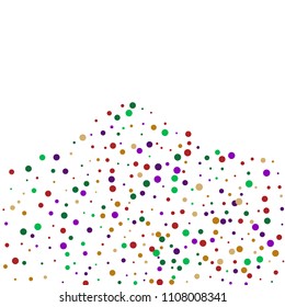 Vector contrast confetti on transparent background. Falling tinsel and confetti from minimalistic geometrical confetti and ribbons. Flat falling glitter. Abstract triangles and ribbons on label.