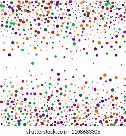 Vector contrast confetti on transparent background. Falling tinsel and confetti from minimalistic geometrical confetti and ribbons. Flat falling glitter. Abstract triangles and ribbons on label.