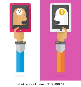 vector conversation idea business hand and arm