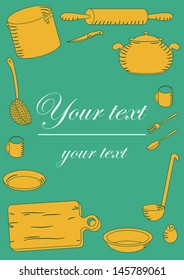 Vector cookery card