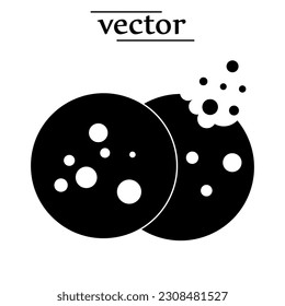 Vector Cookie Icon illustration on white background. 