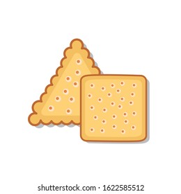 Vector cookies biscuits isolated on white background