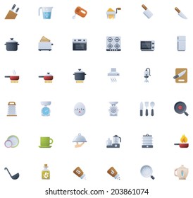 Vector cooking icon set