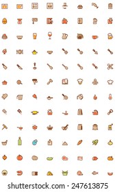 Vector cooking icon set