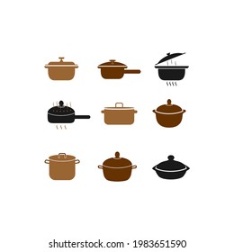Vector cooking mini icons set
