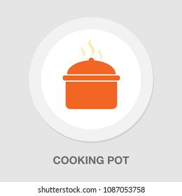 vector cooking pot - kitchen utensil, food cooking kitchenware illustration