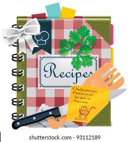 Vector cooking recipes  book XXL icon