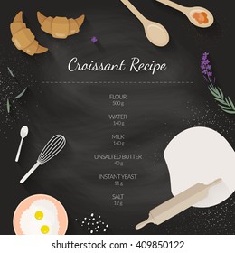 Vector cooking time illustration with flat icons. Fresh food and materials on kitchen table in flat style. Top view of healthy eating