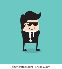 Vector Cool, Hip Characters at work in the Office.