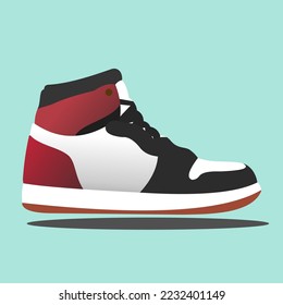 vector cool hits shoes blue background, suitable for advertisements, icons, shoe products, templates, posters, and so on