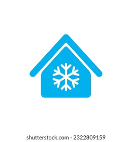 Vector Cool House Symbol on White Background