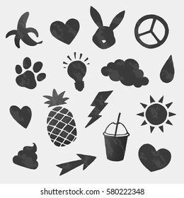 Vectorcoole Symbole Formen Set