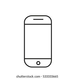vector cool phone on a white background.