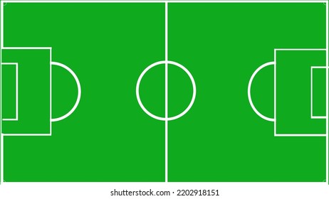vector cool soccer field from above