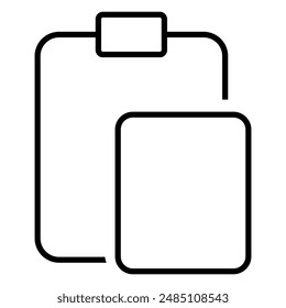 vector copy paste icon that is often used in social media digital software or applications