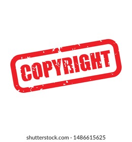 Vector Copyright Grunge Stamp Label