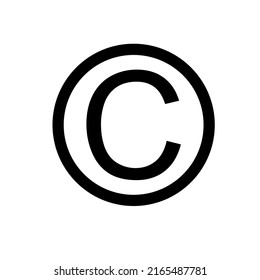 Vector Copyright Symbol Easy Change Color Stock Vector (Royalty Free ...