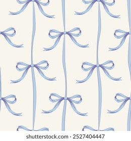 Vector coquette flowers pattern.Colorful seamless grandmillennial pattern. Perfect for greetings, invitations, manufacture wrapping paper, textile and web design. Vector preppy pattern.