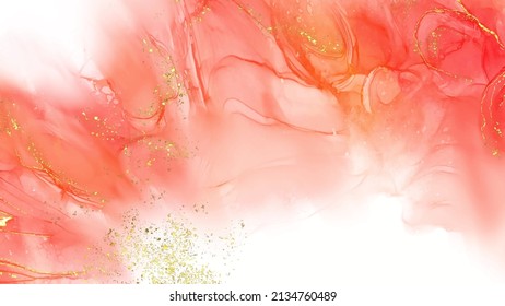 Vektorkorallenbanner. Handgezeichneter abstrakter Pinselstrich. Wellenelement.