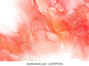 Banner de coral vectorial. Razo de pincel abstracto dibujado a mano. Elemento Wave.