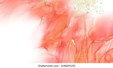 Vektorkorallenbanner. Handgezeichneter abstrakter Pinselstrich. Wellenelement.