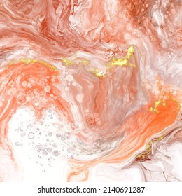 Vector coral banner. Hand drawn abstract paint brush stroke. Wave element.