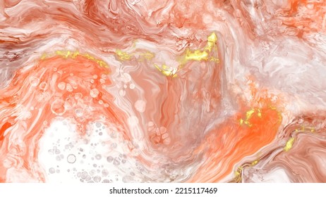 Vector coral banner. Hand drawn abstract paint brush stroke. Wave element.