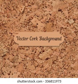 Vector cork board texture. Element for your designs, promotional sales and other your projects. Just add your text