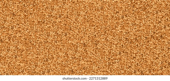 Vector cork realistic texture. Plywood construction background. Gravel grainy pattern. Wood wall backdrop. Sandstone top view. Paper craft sheet. Brown rough mineral, macro view