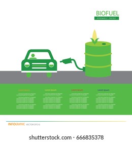 vector corn ethanol biofuel vector icon. Alternative environmental friendly fuel. 