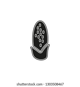 vector corn icon, healthy food illustration symbol - nutrition sign isolated