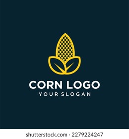 vector corn logo design modern