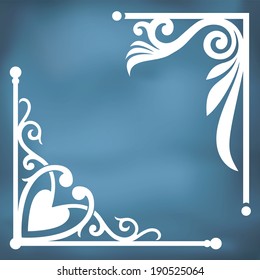 Vector corner design. Inspired by old ornaments