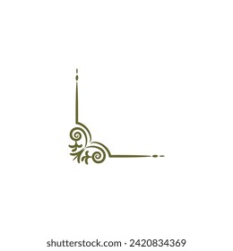 vector corner islamic element islamic