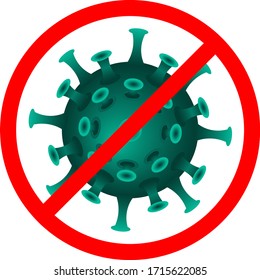 Vector Corona virus colored icon. 