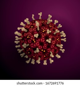 Vector corona virus COVID-19 graphic illustration