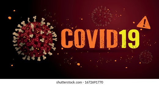 Vektorillustration Corona Virus COVID19, Abbildung