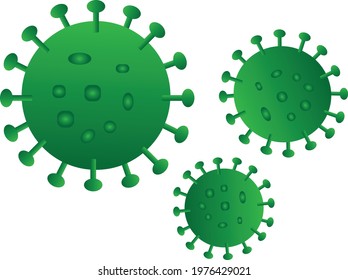 Vector of corona virus. Good for icons, signs or symbols
