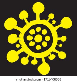 Vektorillustration des Corona-Virus für Grafikdesign.