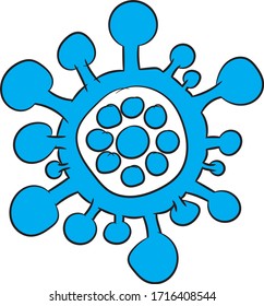Vector del virus de la corona para el diseño gráfico.